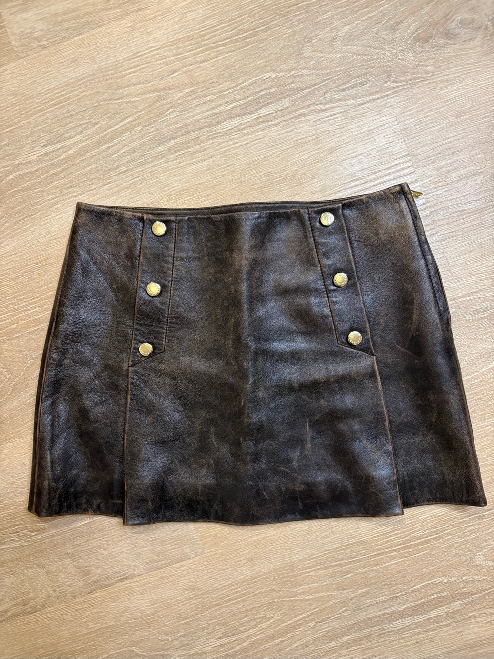 Sandro Leather Skirt EUC